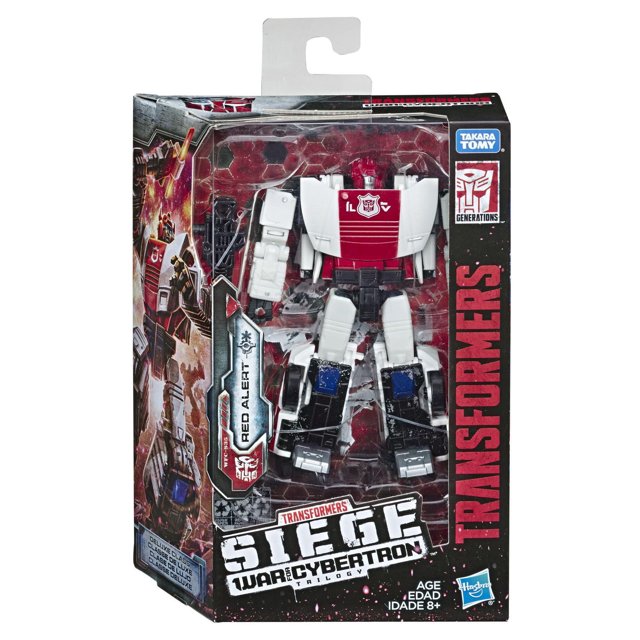 Transformers Generations War for Cybertron, figurine Weaponizer Deluxe WFC-S35 Red Alert, gamme Siege