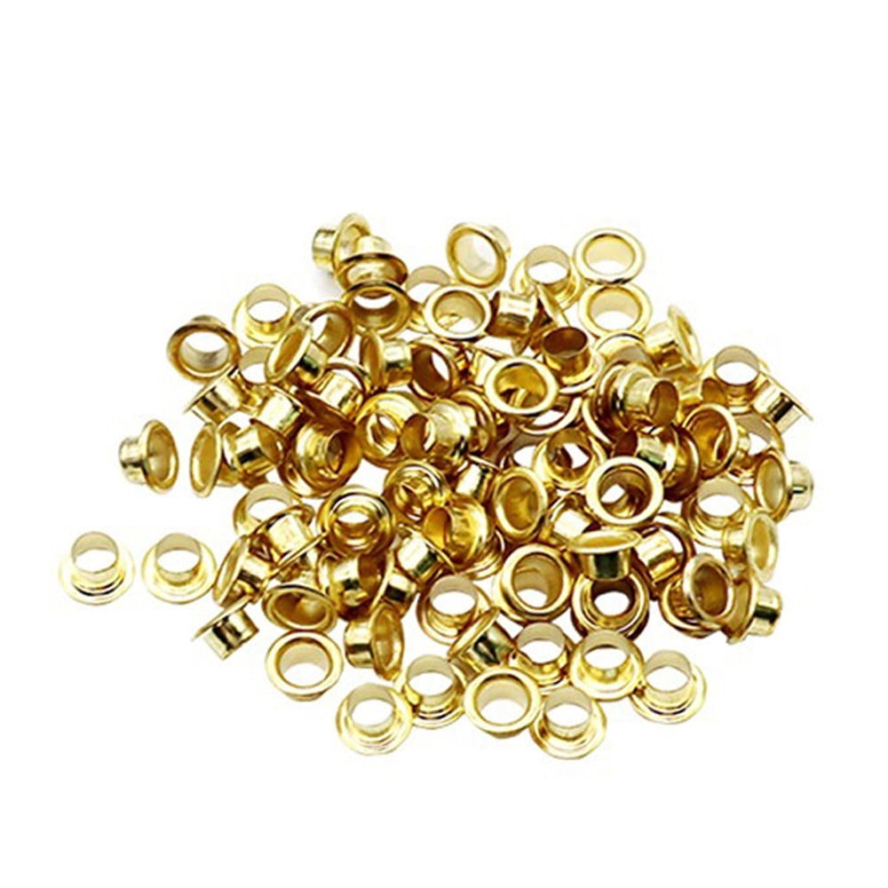 100 Pcs Oeillets en Titane 8 mm Rondelle Cuir Bricolage Chaussures Tissu Réparation Oeillet