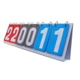 thumbnail image 1 of Siruishop Tableau de Bord Flip Tableau de Bord Jeux d'Équipe 6 Chiffres Pointage Cartes Flip Compétition Flip Rouge Gris Bleu, 1 of 8