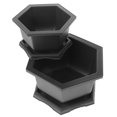 thumbnail image 2 of MasteelfCA 2 Ensembles Pot de Fleurs Miniature pour Succulentes Bassin de Plantation Pot de Floraison avec Plateau, 2 of 9