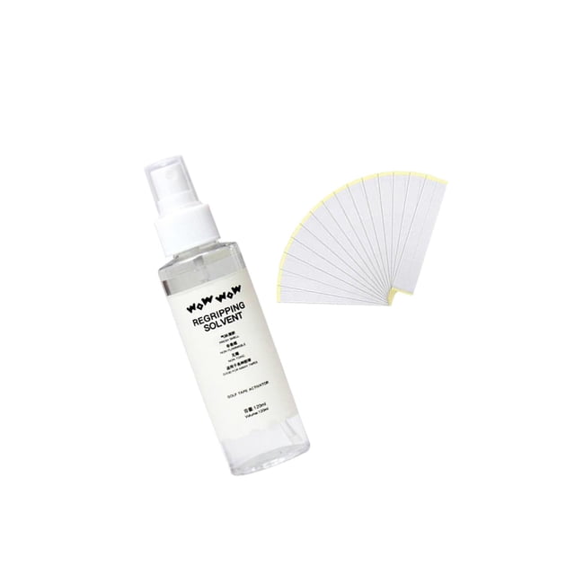 relayinert Kit de Prise pour Club de Golf Bandes de Ruban de Prise 120 ml Solvant de Prise Réparation de Retrait