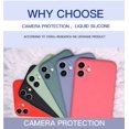 thumbnail image 2 of Liquid Silicone Phone Case For iPhone 14 13 12 11 Pro XS Max XR X Original Soft Protection Cover For iPhone 12 Mini 7 8 Plus SE2, 2 of 7