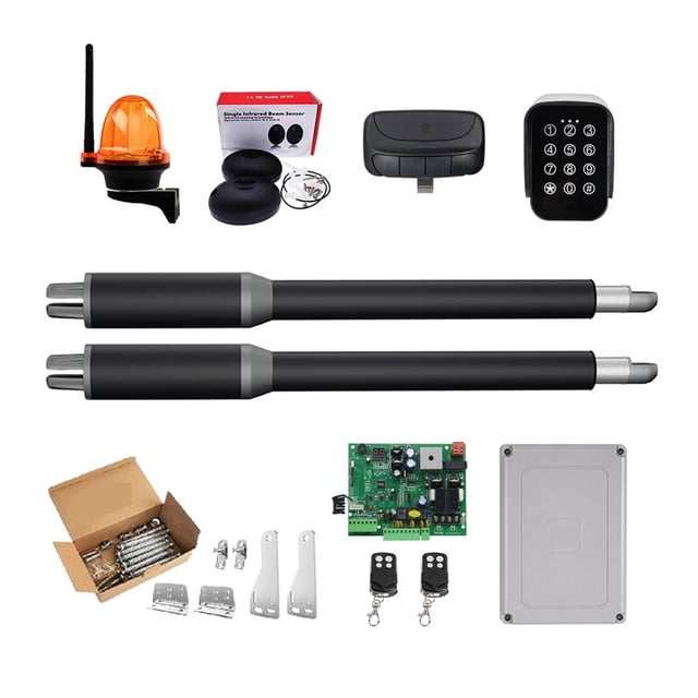 Dual Gate Openers Engine Motor System Automatic Door AC220V/AC110V Swing Gate Driver Closer Actuator Suit Opener ,Free Your Hands