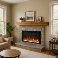 thumbnail image 2 of Elements Acacia Wood Mantel Gloss Finish, 60IN, 2 of 10