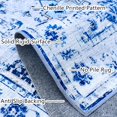 thumbnail image 2 of JV Home Round Rug Napoli Blue 4 ft Washable Carpet Anti Slip, 2 of 6