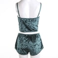 thumbnail image 4 of SUNSIOM Women 2PCS Lingerie Set Slim Sling Crop Top Short Elastic Band Pants, 4 of 5