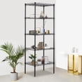 thumbnail image 3 of FDW Shelving 5 Wire Tier Kitchen Storage Cart Rack Units Pantry, Black, 3 of 7