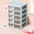 thumbnail image 4 of Qocolhg Deals of The Day! Desktop Storage Box Drawer Style Storage Box Student Multifunctional Cosmetics Jewelry Box Stationery Organizing Box Storage Rack, Christmas Birthday Gifts, 4 of 6