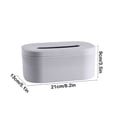 thumbnail image 3 of yulier Tissue Box Cover Plastic Tissue Holder Disposable Paper Hand Towels Napkins Face Towels Storage Box for Kitchen Bathroom Bedroom Office Tabletop Car, Gray, 3 of 6