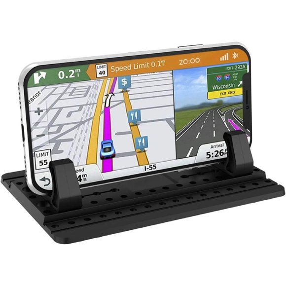 Support de Téléphone de Voiture Ajustable - Support Universel pour Tableau de Bord, Coussinet de Véhicule GPS, Convient à Tous les Téléphone Intelligent, pour IPhone TP/TP Max, XR, X, 6S, 7, 8 Plus