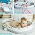 thumbnail image 2 of Vesta Baby Cotton Rope Portable Moses Baby Changing Basket Set - Unisex - Boho Gray & White, 2 of 3