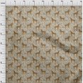 thumbnail image 4 of oneOone Rayon Brown Fabric Animal Sewing Material Print Fabric By The Yard 56 Inch Wide, 4 of 4