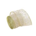 thumbnail image 2 of TIMIFIS Christmas Ribbon Wired Gold Christmas Tree Ribbon Glitter Christmas Wired Ribbons for Tree, Crafts,Gift Wrapping, Wreaths, Garland, Home Decor(2m), 2 of 4