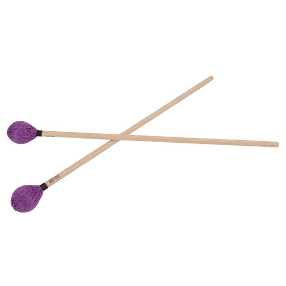 Maillets 1 Paire de Maillets Marimba Tête en Fil Dur Moyen avec Manche en Érable pour Jouer de la Percussion MQ-06