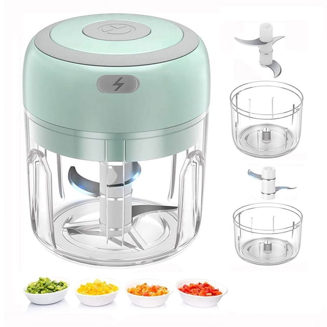 Hachoir Électrique Mini Rechargeable Petit Robot Culinaire Agitateur C