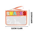 thumbnail image 3 of Snack Storage Bag | Transparent Zipper Pouch Waterproof Handheld Makeup Bag Portable Toiletry Organizer for Travel Cosmetics Snacks Toiletries Storage, 3 of 7