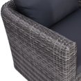 thumbnail image 5 of vidaXL 8 Piece Garden Lounge Set with Cushions Poly Rattan Grey, 5 of 5