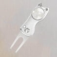 thumbnail image 4 of Golf Pitch Divot Repair Switchblade Ball Marker Groove Cleaner Ball Marker with Silver, 4 of 9