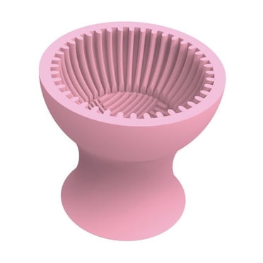EGNMCR Tapis Nettoyant pour Brosse Prise Facile Bol de Brosse de Nettoyage Maquillage Brosses Cosmétiques Portatives Outils de Nettoyage pour Toutes Tailles Beauté Pinceaux de Maquillage Contenant de Pinceau de Maquillage