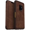 thumbnail image 1 of OtterBox Strada Series Shock Absorbent Foli Cell Phone Case for Samsung Galaxy S9, Brown, 1 of 6