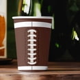 thumbnail image 3 of Event & Party Glimmering Football Themed Kids Birthday Party Tableware Set Featuring Plates Napkins Tablecloth For Cheerful Celebration 10PCS, 3 of 5