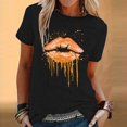 thumbnail image 1 of Birdeem T-Shirt Mode Femme Imprimé Col Rond Manches Courtes Blouse Ample, 1 of 12