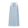 thumbnail image 3 of Fridja Womens Spaghetti Strap Back Howllow Out Summer Chiffon Beach Short Dress, 3 of 5