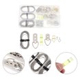 thumbnail image 3 of Shisuyan Crochets pour Accrocher Kit de Suspension de Fil Métallique Argent 102 Pcs, 3 of 9