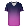 thumbnail image 4 of LSLJS Mens Gradient Print T-Shirt Fitness Muscle Short Sleeve Shirts V-Neck Athletic Pullover Top, 4 of 4