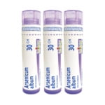 Boiron Arsenicum Album 30 Pcs – Médicament Homéopathique, Boîte de 3 Tubes (4 g Chacun, Env. 80 Pastilles par Tube)