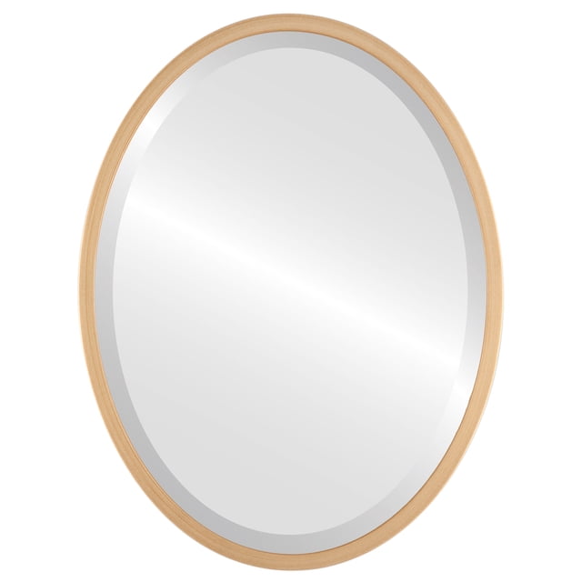 London Framed Oval Mirror - Gold Paint - 25" x 37"