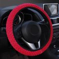 thumbnail image 3 of Universal Soft Warm Plush Car Steering Wheel Universal Steering Cover Elastic Automobiles Auto Steering-Wheel Case Protector, 3 of 5