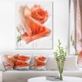 thumbnail image 1 of Peinture de Rose Rouge avec Éclaboussures - Impression d'Art Floral sur Toile, 1 of 4