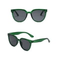 thumbnail image 2 of TIEVOSA Lunettes de Soleil Polarisées Carrées Classiques pour Femmes et Hommes Rétro Tendance (Vert), 2 of 3