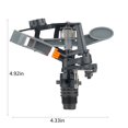 thumbnail image 2 of RKSTN Sprinkler Head 1/2 Controllable Angle Plastic Rocker Arm Sprinkler for Agricultural Irrigation, Garden Garden Watering, Lawn Greening Irrigation, Orange Kitchen Gadgets, 2 of 5