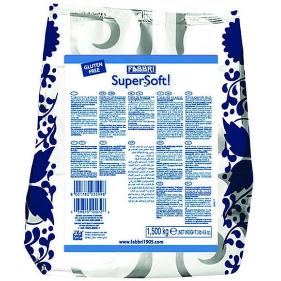 Fabbri Supersoft! Base de Crème Glacée Molle / Yogourt Glacé 1,5 kg