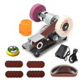 thumbnail image 1 of Mini Belt Grinder Electric Sander Polisher Portable Machine Grinding Belt Sander Machine Edges Sharpener Machine Belt Grinder ,Wide Use, 1 of 6