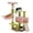 Green, variant on PAWZ Road 47" Flower Cat Tree with Sisal Scratching Post Cute Condo for Indoor Medium Cat Pink