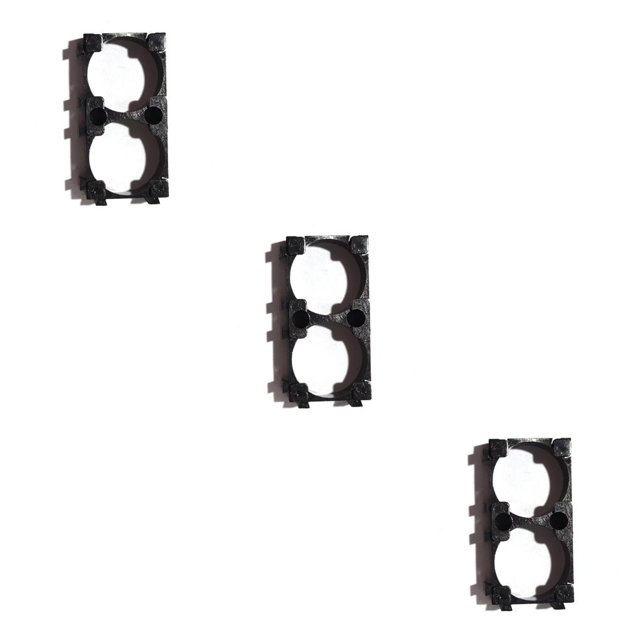 maskred Rechargeable Battery Holder Battery Cells Combined Frame ABS Plastic Bracket Stand 18650mAh 2 link 3Set