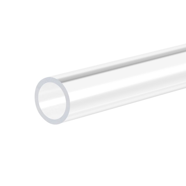 Unique Bargains Tube Rond en Acrylique Rigide Transparent 10mm ID x 12mm OD x 305mm Lot de 2