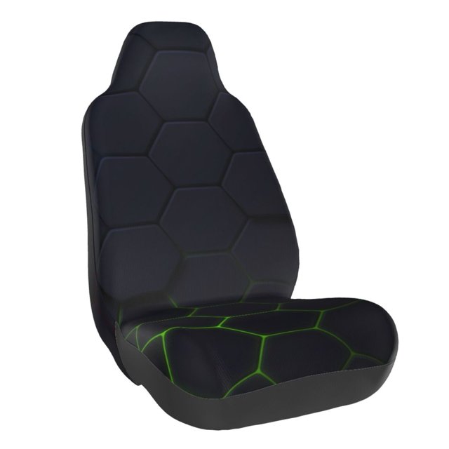 Vsdgher Modern Hexagonal Neon Grid for Automotive Seat Covers for Cars Trucks SUVs, Universal Fit Anti-Slip Bucket Seat Protector for Cars,Vehicle Seat Protector for Front Seats