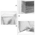 thumbnail image 3 of OFFIGAM 100Pcs Plated Silver Bubble Envelopes Padded Mailers Lightweight Mailing Shipping Bags, 3 of 6