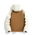 thumbnail image 4 of RXIRUCGD Manteau Veste Mode Ajustée à Capuche à Cordon avec Coutures pour Homme, Café, Taille : 2TG, 4 of 4