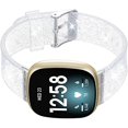 thumbnail image 4 of Bands Compatible with Fitbit Versa 3/Fitbit Sense Band, Soft Silicon Sport Wristband Strap(Silver), 4 of 5