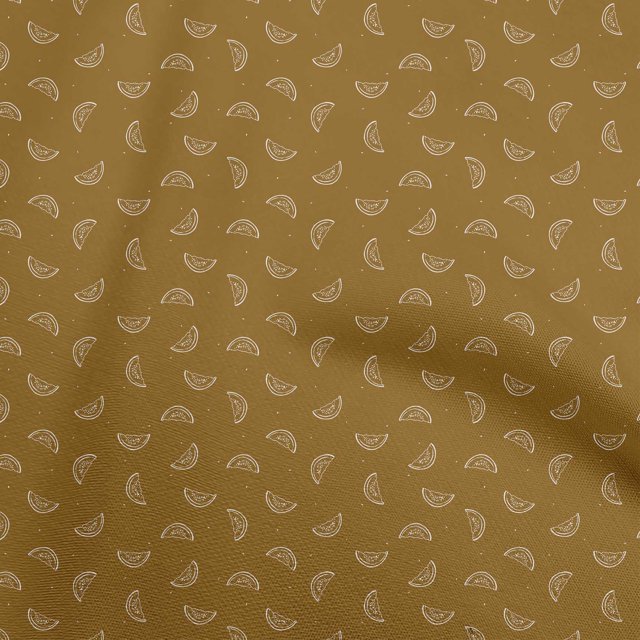 oneOone Viscose Chiffon Brown Fabric Watermelon Sewing Material Print Fabric By The Yard 42 Inch Wide