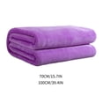 thumbnail image 3 of Summer Savings Clearance! Gspmoly Solid Color Flannel Blanket Summer Conditioning Blanket Office Nap Blanket -Layer Double-Sided Flannel Blanket All Season Thin Blanket Summer Savings Clearance, 3 of 6