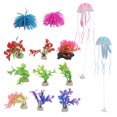 thumbnail image 3 of 13Pcs Simulation Water Plant Decorative Simulation Jellyfish Coral Ornaments for Fish Tank Aquarium, 3 of 9
