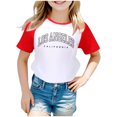 thumbnail image 1 of TZEWGL Cute Shirt For Kid City Print Raglan Short Sleeve Crewneck Blouse For Kids size 9-10T, 1 of 3