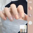 thumbnail image 2 of Riforla Three Color Nail Polish No Baking Quick Drying Set Durable Tearable Water Based Manicure 1ml Nail Polish, 2 of 4