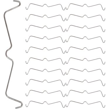 50 Pcs Crochets de Panneau Perforé en Acier Inoxydable Verrous Crochets de Panneau Perforé Accessoires pour Magasin